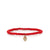 Gold & Diamond Mini Hamsa on Red Bamboo Coral