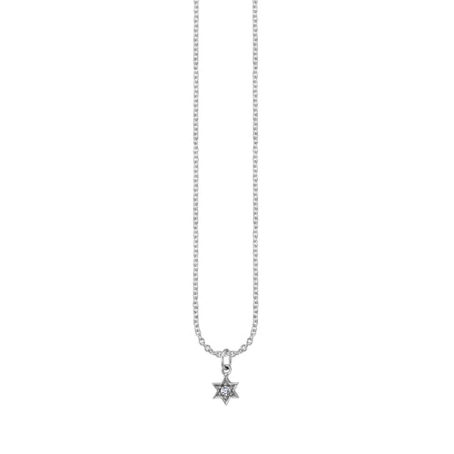 Gold & Diamond Star of David Charm