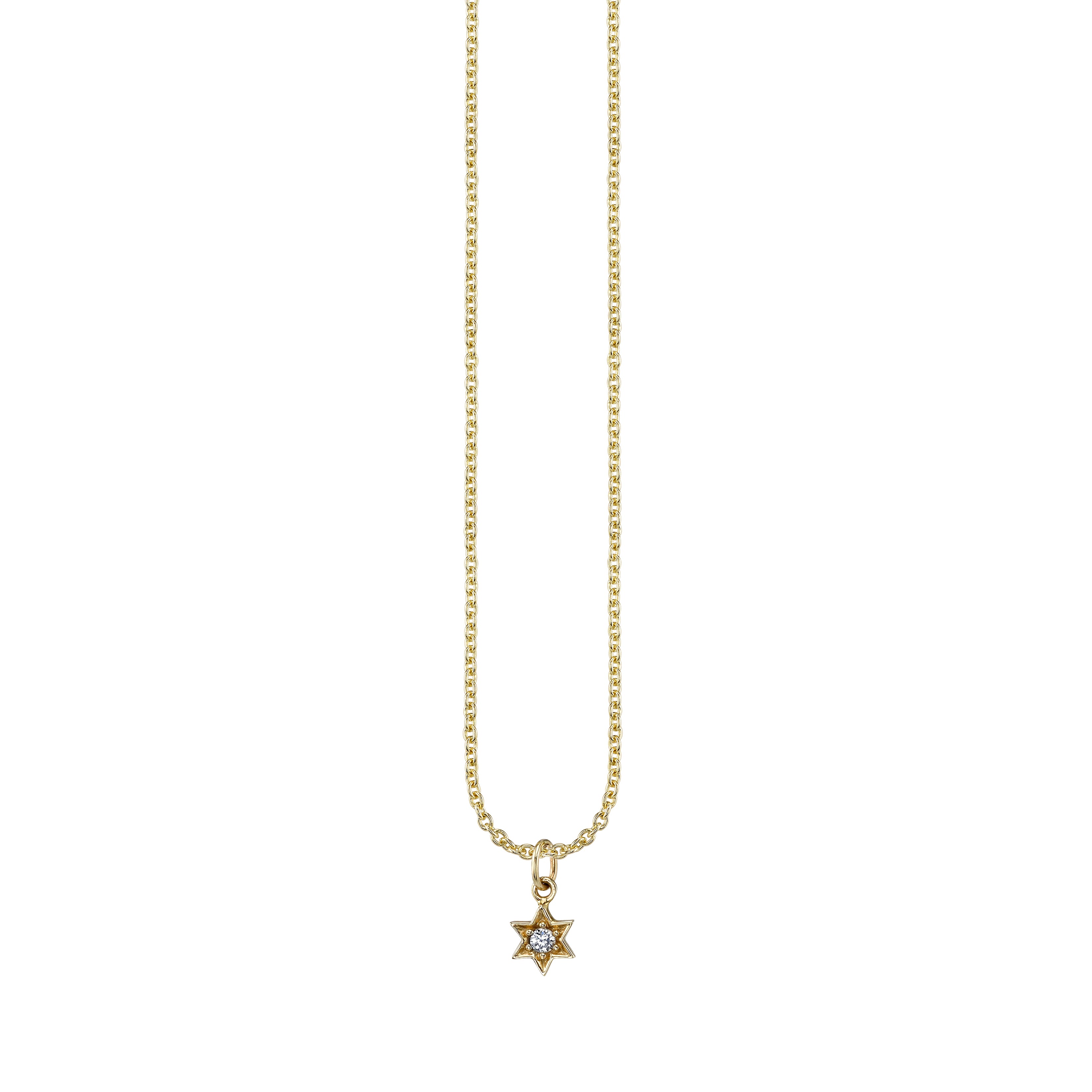 & Diamond Star David Charm
