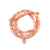 Gold & Diamond Multi-Charm Pink Opal Wrap Bracelet