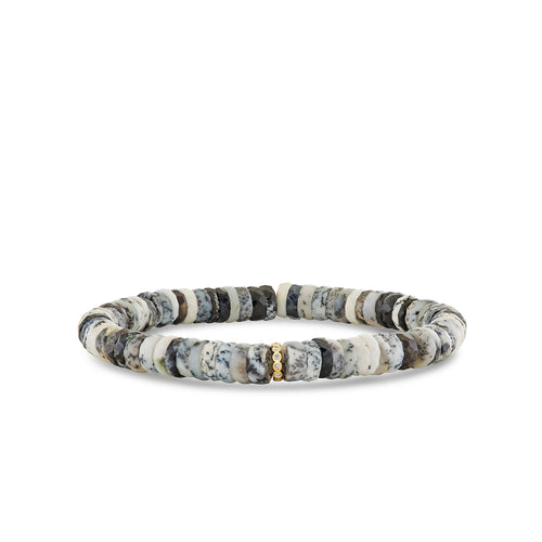 Men's Collection Set of Three Black Beaded Bracelet Set