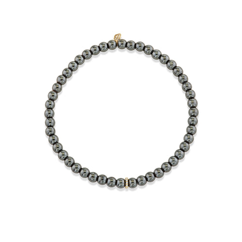 Men's Collection Set of Three Black Beaded Bracelet Set