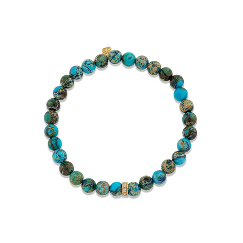Men's Collection Set of Three Turquoise Beaded Bracelet Set