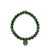 Gold & Enamel Happy Face on Verdite