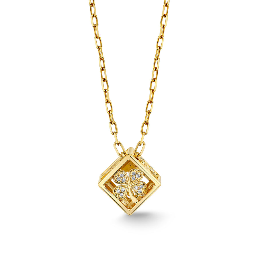 Gold & Diamond Open Icon Dice Charm - Sydney Evan Fine Jewelry