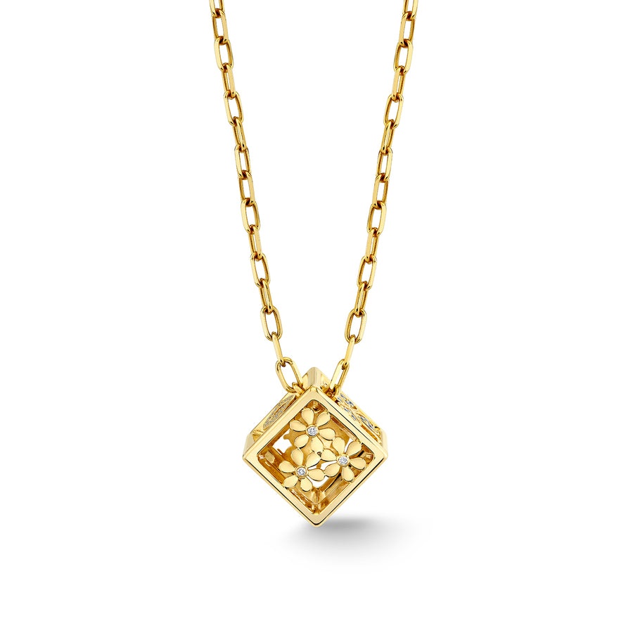 Gold & Diamond Open Icon Dice Charm - Sydney Evan Fine Jewelry
