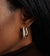 Gold & Diamond Medium Pave Hollow Tube Oval Hoops