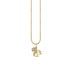 Gold & Diamond Small Squirrel Charm - Sydney Evan Fine Jewelry