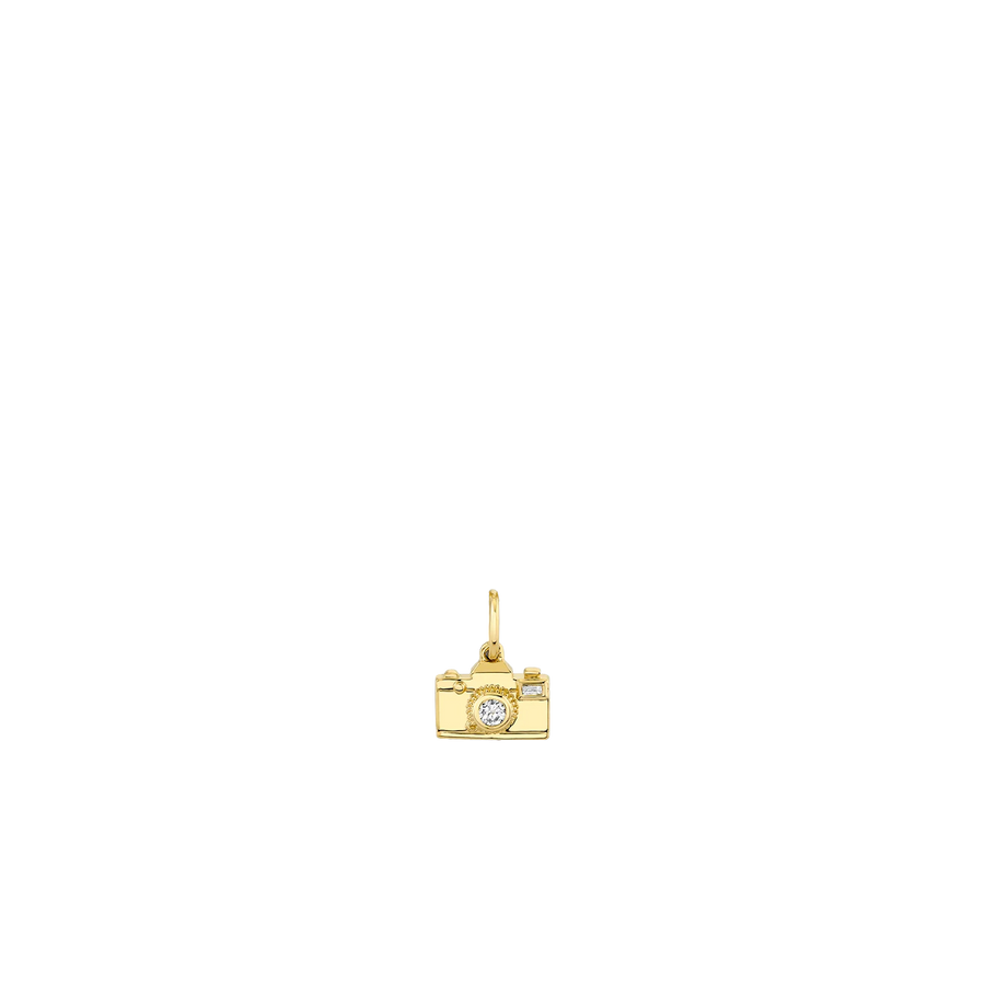 Gold & Diamond Camera Charm - Sydney Evan Fine Jewelry