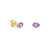 Kids Collection Gold & Diamond Tiny Carved Stone Eye Stud