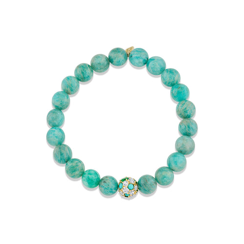 Gold & Diamond Cocktail Ball on Turquoise