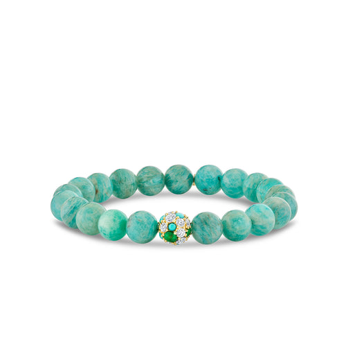 Gold & Diamond Cocktail Ball on Turquoise