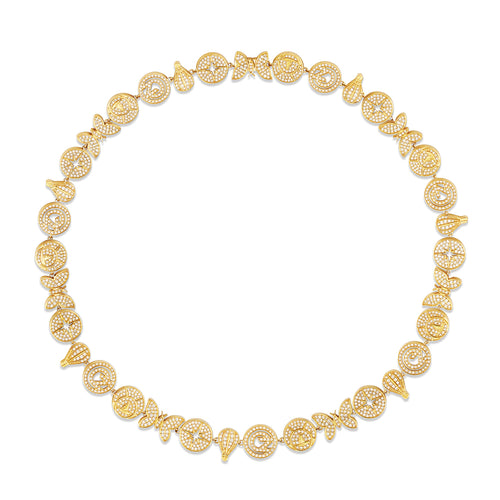 Gold & Diamond Wicked Pave Eternity Necklace