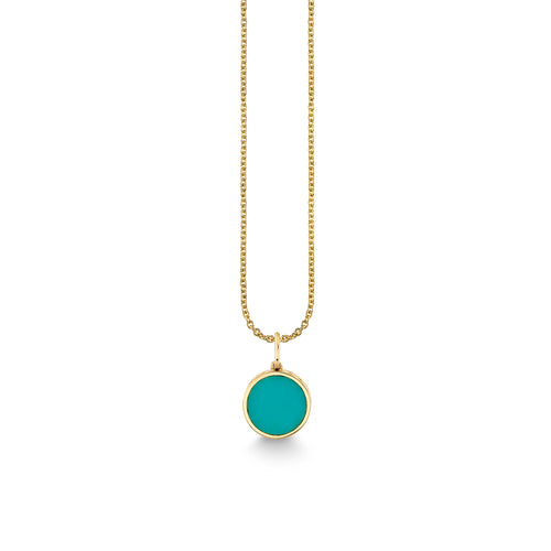 Gold & Diamond Turquoise Butterfly Inlay Charm