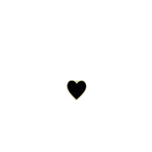 Kids Collection Gold & Enamel Mini Heart Stud