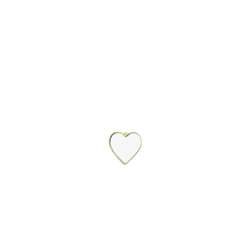 Kids Collection Gold & Enamel Mini Heart Stud