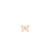 Gold & Enamel Mini Butterfly Stud
