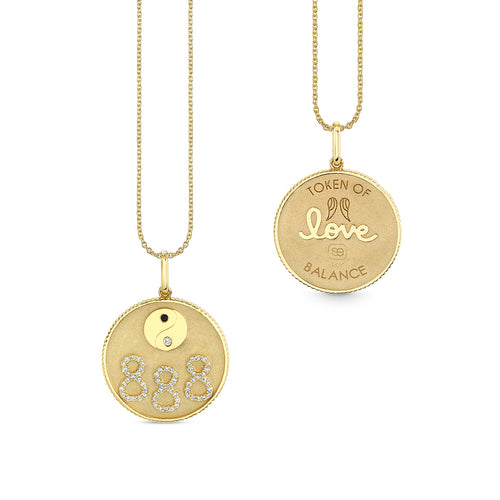 Gold & Diamond Angel Number Charm