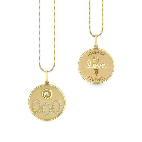 Gold & Diamond Angel Number Charm