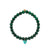 Gold & Diamond Carved Stone Heart on Malachite