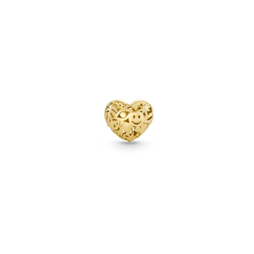 Gold Icon Wallpaper Heart Stud