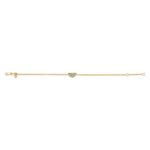 Gold & Diamond Yellow Sapphire Lemon Slice Bracelet