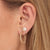 Gold & Diamond Marquise Eye Medium Hoops