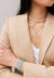 Gold, Diamond & Turquoise Pave Rondelle Cream Jasper Choker