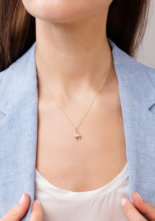 Gold & Diamond Lovebirds Charm