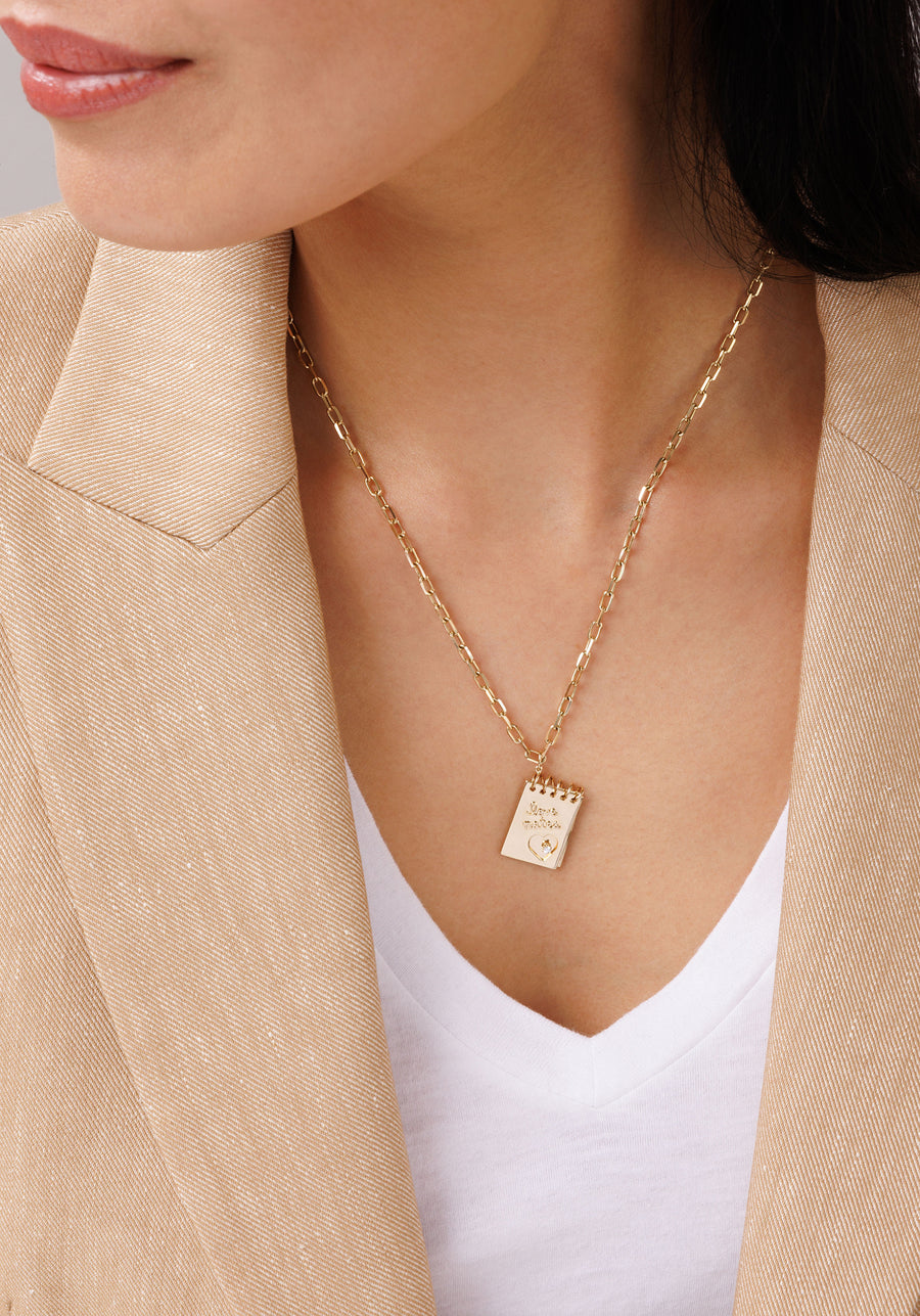 Gold & Diamond Love Notes Charm - Sydney Evan Fine Jewelry