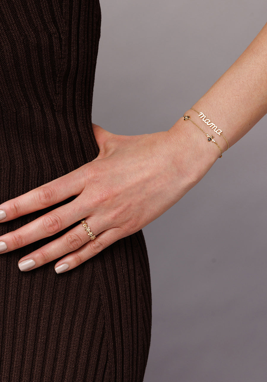 Gold & Diamond Flowers Bracelet - Sydney Evan Fine Jewelry