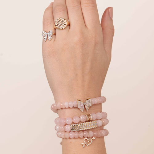 Gold & Diamond Icons Bow Ring