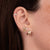 Gold & Diamond Marquise Eye Cluster Stud