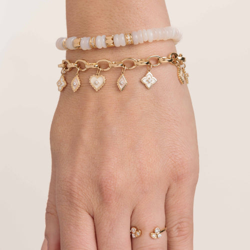 14k Gold Endless Link Chain Bracelet