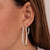 Gold & Diamond Bezel Medium Hoops