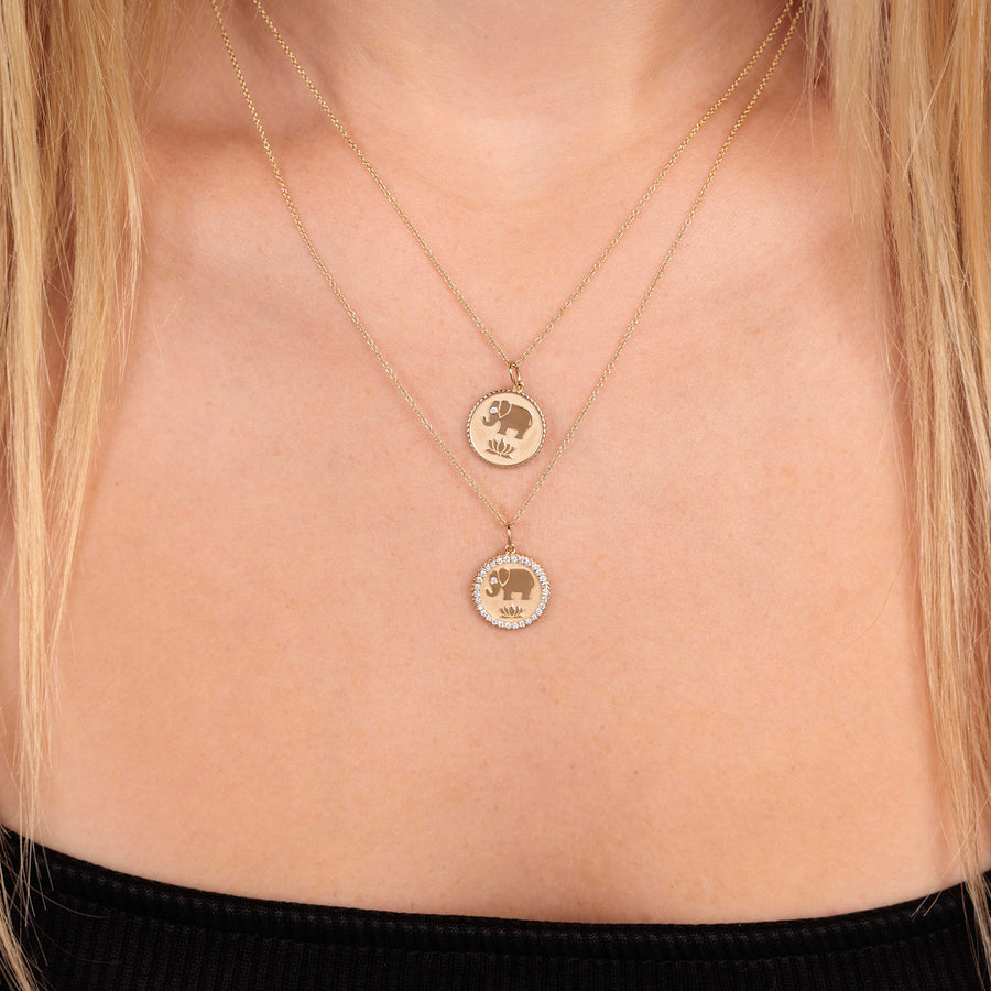 Sydney Evan x Wildlife SOS Gold Elephant Coin - Sydney Evan Fine Jewelry