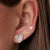 Gold & Diamond Cocktail Heart Stud