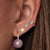 Gold & Diamond Starburst Kunzite Earrings