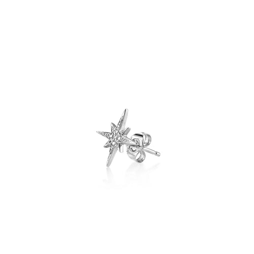 Gold & Diamond Small Starburst Stud