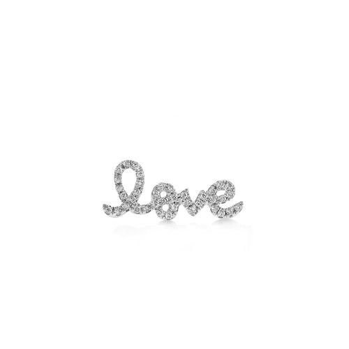 Gold & Diamond Love Stud