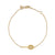 Gold & Diamond Tennis Racquet Bracelet