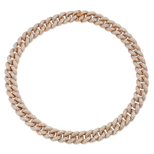 Gold & Diamond Link Necklace