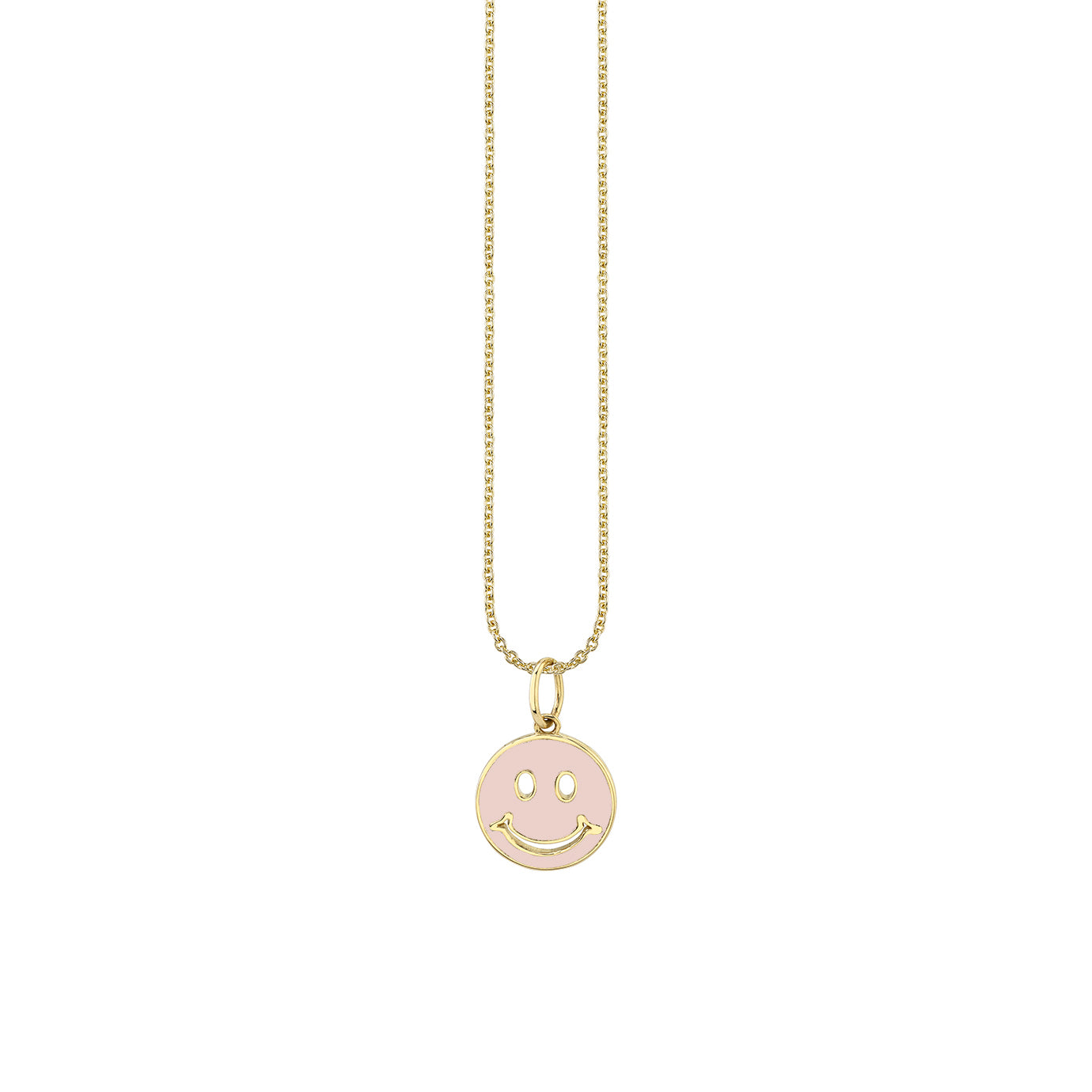 & Enamel Happy Face Charm