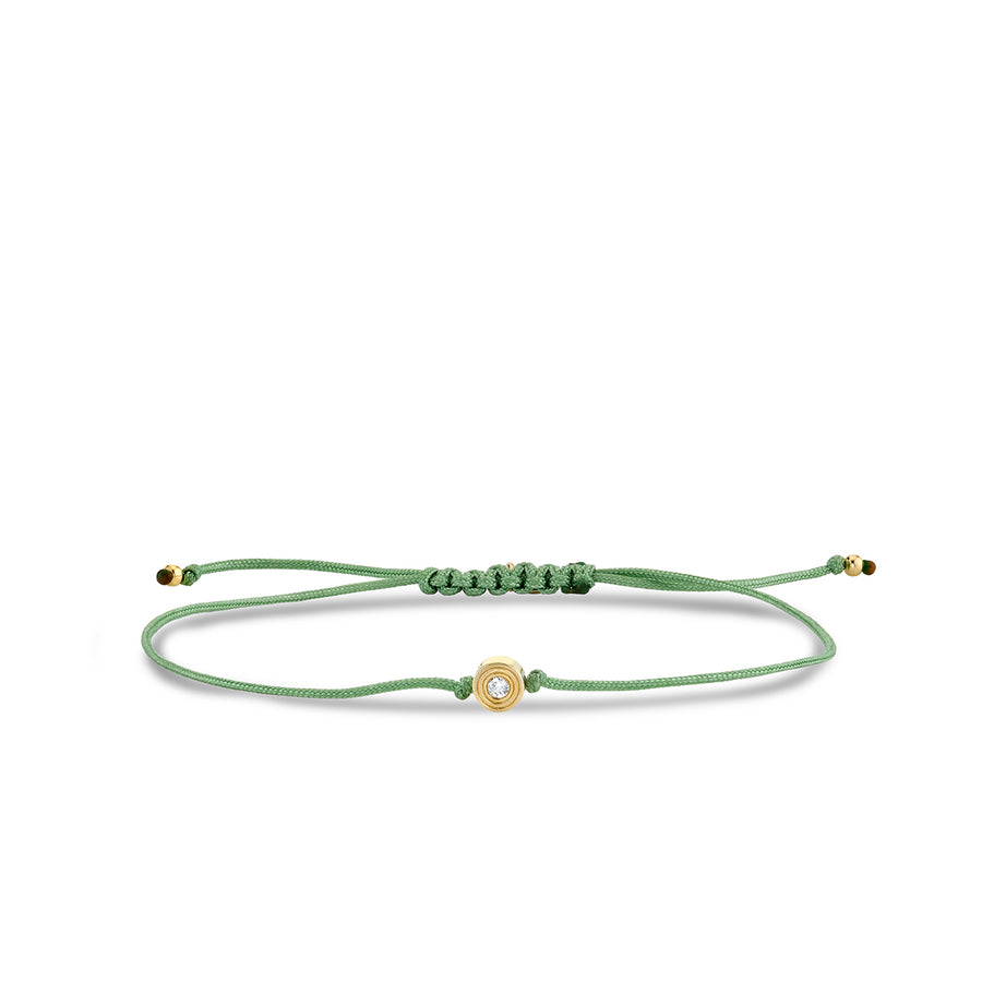 Gold & Diamond Fluted Cord Bracelet - Sydney Evan Fine Jewelry