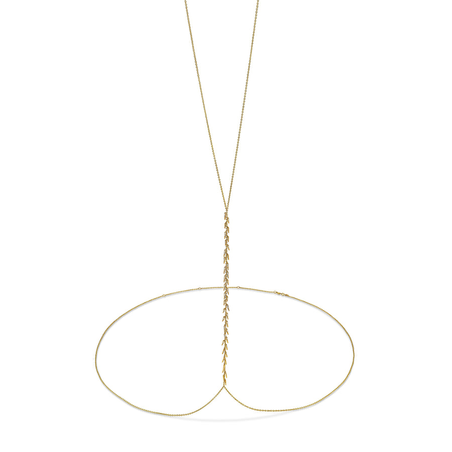 Gold & Diamond Fringe Body Chain - Sydney Evan Fine Jewelry