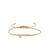 Gold & Enamel Happy Face Cord Bracelet