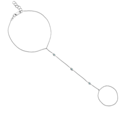 Gold & Enamel Mini Eye Princess Bracelet