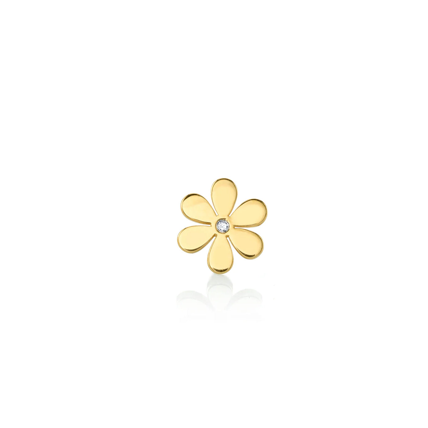 Shop Sydney Evan 14k Gold Pure Daisy Stud