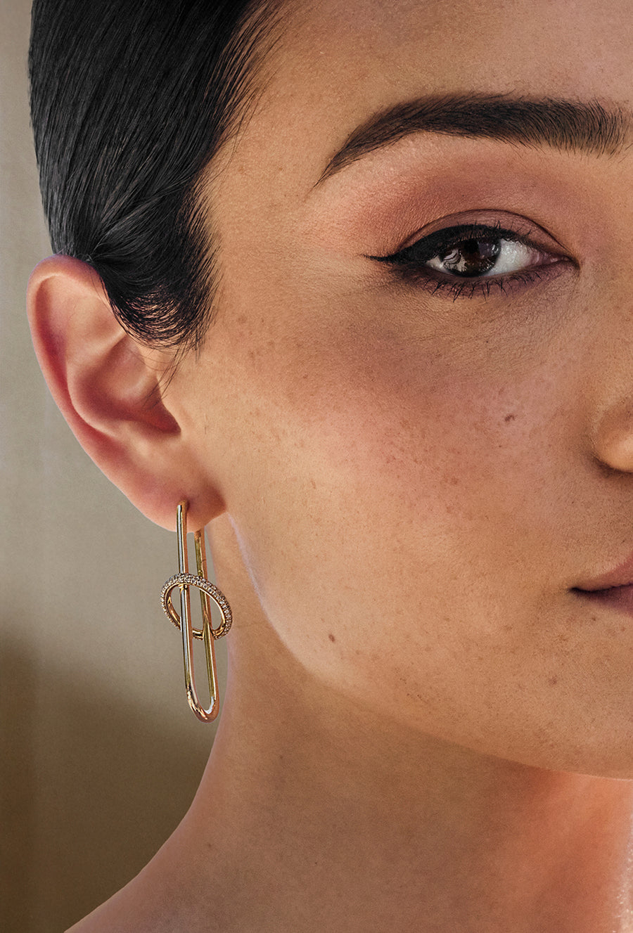 Gold & Diamond Hollow Tube Earrings - Sydney Evan Fine Jewelry