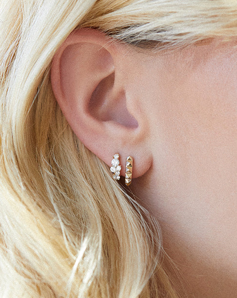 Shop Sydney Evan 14k Gold & Diamond Robot Stud